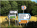 NS9486 : Roadsigns near Longannet by William Starkey