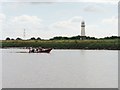 SE8223 : Inshore lifeboat Hilary P Berriff at Whitgift lighthouse by Christine Johnstone