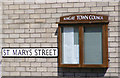 TM3389 : St.Marys Street sign & Bungay Notice Board by Geographer