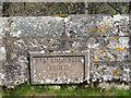 NT9535 : West Kimmerston bridge datestone by Stephen Craven