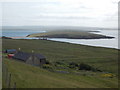 HU4583 : West Yell: a house with a view by Chris Downer