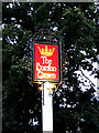 TM1383 : The Burston Crown Public House sign by Geographer