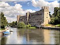 SK7954 : River Trent and Newark Castle by David Dixon