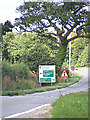 TG2505 : Roadsign on the B1332 Bungay Road by Geographer