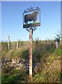 NH5141 : Old sign, Megstone by Craig Wallace