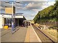 SD8912 : Train Approaching Platform 3, Rochdale Station by David Dixon