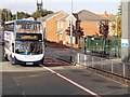 SJ8499 : Metrolink Replacement Bus, Cheetham Hill Road by David Dixon