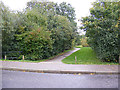 TM3763 : Footpath to the A12 Saxmundham Bypass by Geographer