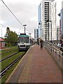 SJ8097 : Metrolink Stop at Harbour City by David Dixon