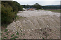 SU6318 : Chalk spoil heap at Stoke Wood by Peter Facey