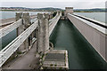 SH7877 : Conwy Suspension Bridge and Railway Bridge by Ian Capper