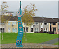 J3478 : "Sailortown" feature, Shore Crescent, Belfast by Albert Bridge