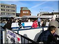 SJ9494 : Ice Skating on Hyde Civic Square by Gerald England