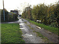 TG2504 : Hall Back Lane footpath by Geographer