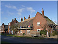 SK6412 : Thatching in progress, Main Street Queniborough by Alan Murray-Rust