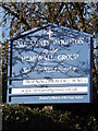 TM2894 : All Saints Church sign by Geographer