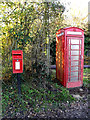 TM2693 : Church Road Postbox & Telephone Box by Geographer