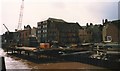 TF4609 : Piling work in the River Nene, Wisbech - 1985 by Richard Humphrey