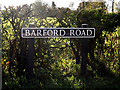 TM2691 : Barford Road sign by Geographer