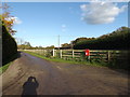 TM2691 : Entrance to Barford Farm & Post Office Stores Postbox by Geographer