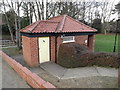 TM3877 : Public Conveniences in Town Park by Geographer