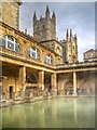 ST7564 : The Great Bath and Bath Abbey by David Dixon