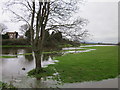 SJ4154 : The River Dee in Flood by Jeff Buck