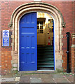 SD9205 : Doorway to the old County Court building, Church Lane by Alan Murray-Rust