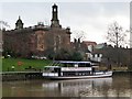 SK7953 : Trip boat moored below the Corn Exchange by Christine Johnstone