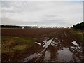 NT9161 : Ploughed field west of Ayton by Graham Robson