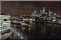 TQ3380 : HMS Belfast and the City of London from City Hall, London SE1 by Christine Matthews