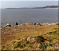 ST1166 : Watching and waiting near Nell's Point, Barry Island by Jaggery