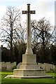 SP4805 : The Cross of Sacrifice in Botley Cemetery by Steve Daniels