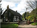 SK1727 : Cottage at the churchyard gates - Hanbury, Staffordshire by Martin Richard Phelan