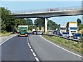 TL6766 : Eastbound A14, Bridge at Waterhall Junction by David Dixon