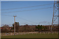 SU5219 : 11 KV lines passing beneath 400 KV lines by Peter Facey