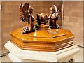 SJ8398 : Oak Font Cover, Manchester Cathedral by David Dixon