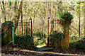 J3977 : Old gate and fence, Redburn, Holywood - March 2014(1) by Albert Bridge