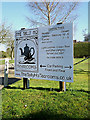 TM3689 : The Tally Ho Tearooms sign by Geographer