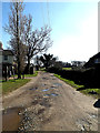 TM3793 : Bridleway & entrance to Sheepwalk Farm by Geographer