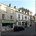 ST8893 : Newsagents and hotel in Long Street Tetbury by Jaggery