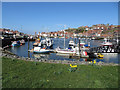 NZ9010 : River Esk, Whitby town by Pauline E