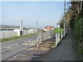 SX9193 : Rising pavement, east side, Cowley Bridge Road by Christine Johnstone