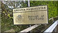 SJ6990 : Welcome to Greater Manchester; Welcome to Trafford by Steven Haslington