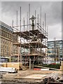 SJ8397 : Restoration Work, St Peter's Cross by David Dixon