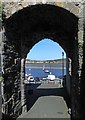 SH7877 : Arch in Conwy town wall by Steve  Fareham