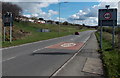 SS9888 : Start of the 40mph speed limit east of Gilfach Goch by Jaggery