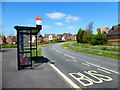 SU5947 : Bus stop on Beggarwood Lane by Shazz