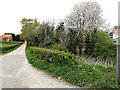 TM4288 : Wash Lane bridleway & entrance to Valley Farm by Geographer