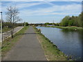 NS9081 : Forth and Clyde Canal at Helix Park by M J Richardson